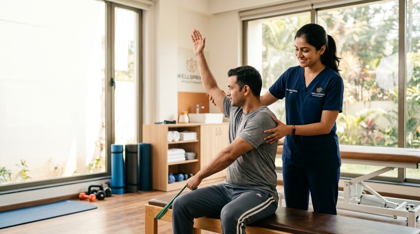 Professional physiotherapy rehabilitation session at GG Physiotherapy Clinic Perungudi Chennai